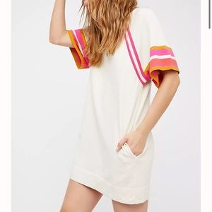 free people play the field mini tee shirt dress